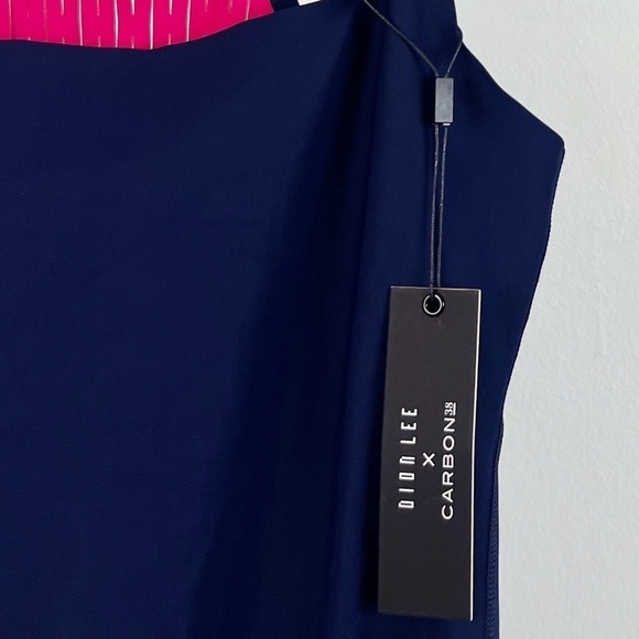 NWT Dion Lee x Carbon38 Perf Perforated Cutout Bodysuit in Navy - Picture 6 of 7